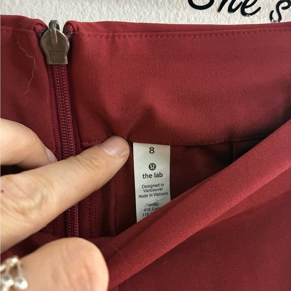 Lululemon Nai Trouser the lab size 8 in zesty auburn - Picture 5 of 5